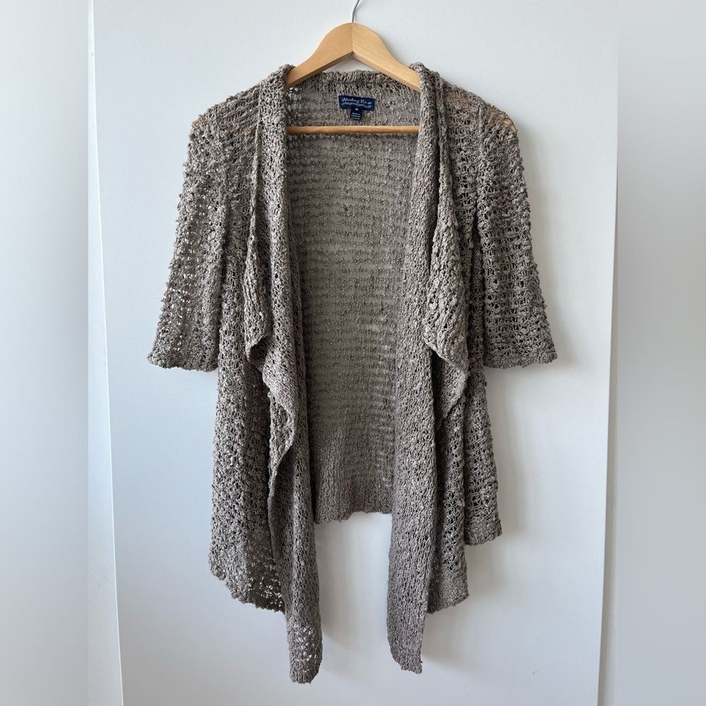 Winding River - Stone Brown Knit Cardigan
